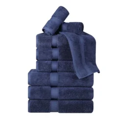 Premium Cotton 800 GSM Heavyweight Plush Luxury 9 Piece Bathroom Towel Set By Blue Nile Mills -Home Decor Store GUEST 83d6dbd9 9014 4f3e b015 4d0f757effd1