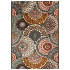 Bohemian Medallion Non-Slip Washable Indoor/ Outdoor Area Rug By Blue Nile Mills -Home Decor Store GUEST 8452d70f 78fd 402e 9646 56676232e917
