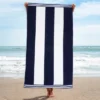 Cabana Stripe Oversized Cotton Beach Towel By Blue Nile Mills -Home Decor Store GUEST 854a0fb3 84ab 4897 ac44 8e44462b4807