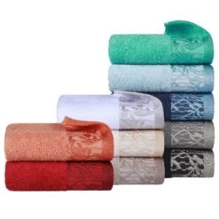 100% Cotton Medium Weight Floral Border 8 Piece Assorted Bathroom Towel Set By Blue Nile Mills 12 100% Cotton Medium Weight Floral Border 8 Piece Assorted Bathroom Towel Set By Blue Nile Mills -Home Decor Store GUEST 86808a4a 88aa 438d 9f52 b9793c8642e6