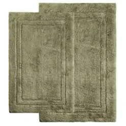 Plush And Absorbent Non-Slip Cotton 2-Piece Bath Rug Set By Blue Nile Mills -Home Decor Store GUEST 86942ca7 9718 499f 80c4 bb86ec8fa134