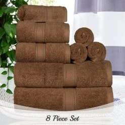 Luxury Premium Cotton 800 GSM Highly Absorbent 8 Piece Ultra-Plush Solid Towel Set By Blue Nile Mills -Home Decor Store GUEST 89728222 cc0f 4163 835f 9b4c38fc0d16
