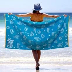 Beach Ready Cotton Large Oversized Beach Towel By Blue Nile Mills