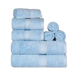 Luxury Premium Cotton 800 GSM Highly Absorbent 8 Piece Ultra-Plush Solid Towel Set By Blue Nile Mills -Home Decor Store GUEST 938b6dcb 4bb2 4588 be5b d1e78910abd9