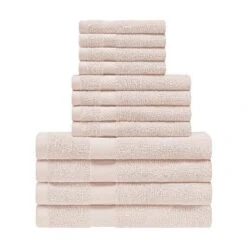 Modern Eco-Friendly Cotton Absorbent 12-Piece Assorted Towel Set - Blue Nile Mills -Home Decor Store GUEST 93af7f4a 2022 432b a87a 291953d29e17