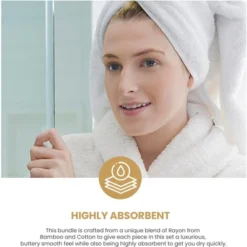 Plush And Highly Absorbent Greenbury Rayon From Bamboo And Cotton Blend Plush And Durable Modern Assorted 6-Piece Towels Set By Blue Nile Mills -Home Decor Store GUEST 956bcb67 55e8 4d02 8f2a ca1b59d7cccd