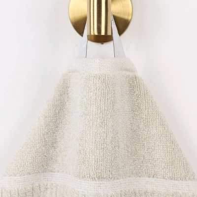 Viscose Cotton Blend Medium Weight Soft Textured Checkered And Ribbed Towel Set By Blue Nile Mills 7 Viscose Cotton Blend Medium Weight Soft Textured Checkered And Ribbed Towel Set By Blue Nile Mills - Image 5