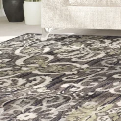 Modern Floral Damask Indoor Area Rug Or Runner By Blue Nile Mills -Home Decor Store GUEST 9f4970fa c4b6 4273 b8e6 0bb40ffa0b97