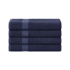 Eco-Friendly Absorbent 4-Piece Bath Towel Set By Blue Nile Mills -Home Decor Store GUEST a4473fb1 8157 4d57 bbb3 703a0533bb6a
