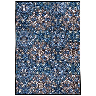 Floral Bohemian Non-Slip Washable Indoor/ Outdoor Area Rug By Blue Nile Mills 9 Floral Bohemian Non-Slip Washable Indoor/ Outdoor Area Rug By Blue Nile Mills - Image 7