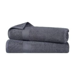 Modern Solid Classic Premium Luxury Cotton 2 Piece Bath Sheet Towel Set By Blue Nile Mills -Home Decor Store GUEST ac776c18 79fc 4ad5 af53 ecacfd4bd59b