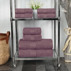 Cotton Highly Absorbent Solid Assorted 8-Piece Towel Set - Blue Nile Mills -Home Decor Store GUEST ac7f39dd 106c 4a33 bf23 0f262b9662c5