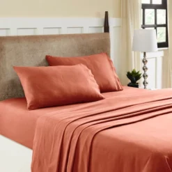 Heavyweight Cotton Flannel Fleur-de-Lis Or Solid Deep Pocket Sheet Set - Blue Nile Mills