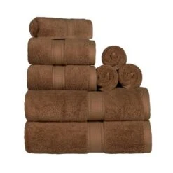 Luxury Premium Cotton 800 GSM Highly Absorbent 8 Piece Ultra-Plush Solid Towel Set By Blue Nile Mills -Home Decor Store GUEST af169c67 d5b7 4267 a03c 91e9209c3ee3