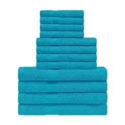 Modern Eco-Friendly Cotton Absorbent 12-Piece Assorted Towel Set - Blue Nile Mills -Home Decor Store GUEST aff17e21 5731 4dad a705 5713c90b8e65