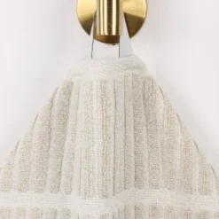 Viscose Cotton Blend Medium Weight Soft Textured Checkered Ribbed Border Towel Set By Blue Nile Mills -Home Decor Store GUEST b024fd55 7c55 4291 9eb6 af701f36dff0