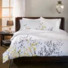 Modern Floral Embroidered Cotton Duvet Cover And Pillow Sham Set - Blue Nile Mills -Home Decor Store GUEST b07f7610 2fe0 4d83 bf87 18c1f68ead66