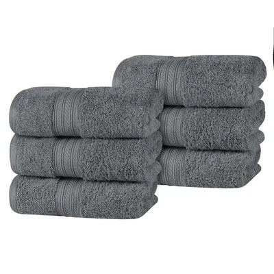 Cotton Plush Soft Highly-Absorbent Heavyweight Luxury Hand Towel Set Of 6 By Blue Nile Mills 14 Cotton Plush Soft Highly-Absorbent Heavyweight Luxury Hand Towel Set Of 6 By Blue Nile Mills - Image 12