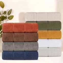Zero Twist Cotton Waffle Honeycomb Medium Weight Bathroom Towel Set By Blue Nile Mills 17 Zero Twist Cotton Waffle Honeycomb Medium Weight Bathroom Towel Set By Blue Nile Mills -Home Decor Store GUEST b33a97e8 95b2 4432 8b99 bf40013dba11