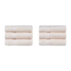 Modern Solid Classic Premium Luxury Cotton 6 Piece Hand Towel Set By Blue Nile Mills -Home Decor Store GUEST b42f34e9 8da3 4780 8737 591f8fde064d