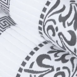 100% Cotton Medium Weight Floral Border Infinity Trim 4 Piece Bath Towel Set By Blue Nile Mills -Home Decor Store GUEST b8e6f978 b2d5 4563 827e 342894f56475