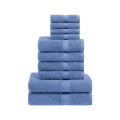 Premium Cotton 800 GSM Heavyweight Plush Luxury 10 Piece Bathroom Towel Set By Blue Nile Mills -Home Decor Store GUEST ba4a2032 18b7 4bd1 b100 32a1dc39a49c