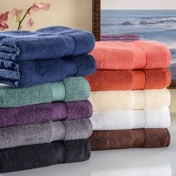Fast-Drying Zero-Twist Cotton Oversized 2-Piece Bath Towel Set By Blue Nile Mills -Home Decor Store GUEST ba9a414b 3e43 4562 affa f74d340b0e71