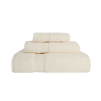 Contemporary Quick-Drying Zero-Twist Cotton 3-Piece Towel Set By Blue Nile Mills 11 Contemporary Quick-Drying Zero-Twist Cotton 3-Piece Towel Set By Blue Nile Mills - Image 9