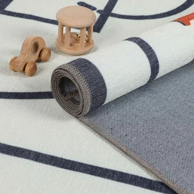 Basketball Non-Slip Kids Playroom Nursery Washable Indoor Area Rug By Blue Nile Mills 7 Basketball Non-Slip Kids Playroom Nursery Washable Indoor Area Rug By Blue Nile Mills - Image 5