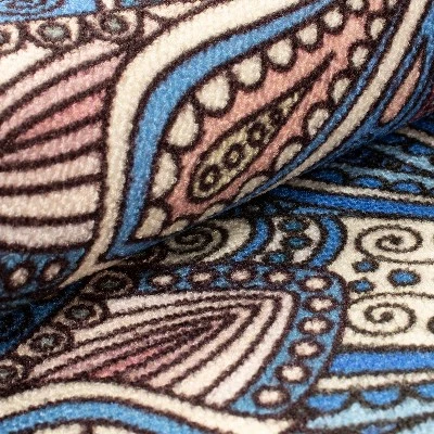 Floral Bohemian Non-Slip Washable Indoor/ Outdoor Area Rug By Blue Nile Mills 6 Floral Bohemian Non-Slip Washable Indoor/ Outdoor Area Rug By Blue Nile Mills - Image 4