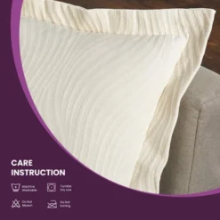 Textured Jacquard Matelassé Solid Oversized Cotton Bedspread Set - Blue Nile Mills -Home Decor Store GUEST d5add2b9 fdd4 4402 9ea7 62d6ad2d1ae0