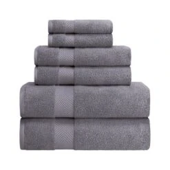Fast-Drying Zero-Twist Cotton Assorted 6-Piece Towel Set - Blue Nile Mills -Home Decor Store GUEST d9282bf4 f717 4d99 ae96 339cdd25220a