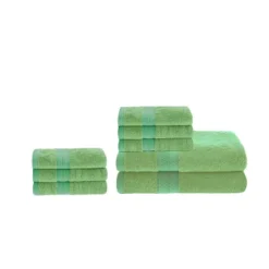 2 Piece Bath Towel And 6 Piece Hand Towel Set, Rayon From Bamboo And Cotton, Plush And Thick, Solid Terry Towels With Dobby Border By Blue Nile Mills -Home Decor Store GUEST dc5f8d23 ade6 4cd2 9e0a 67c87f622993