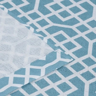 Printed Honey Comb Sheer Grommet-Top Curtain Panels By Blue Nile Mills 5 Printed Honey Comb Sheer Grommet-Top Curtain Panels By Blue Nile Mills - Image 3