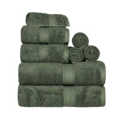 Luxury Premium Cotton 800 GSM Highly Absorbent 8 Piece Ultra-Plush Solid Towel Set By Blue Nile Mills -Home Decor Store GUEST defcc78a 1424 4455 9922 3c117380a2f0