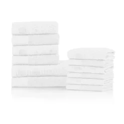 Modern Combed Cotton Honeycomb Jacquard And Solid Plush Towel Set By Blue Nile Mills -Home Decor Store GUEST e354b2fc 1222 4311 9fea c98b83d98574