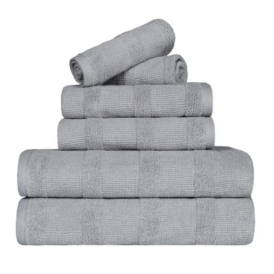 Ribbed Cotton Highly Absorbent Medium Weight Bath Towels, Set Of 3 By Blue Nile Mills 15 Ribbed Cotton Highly Absorbent Medium Weight Bath Towels, Set Of 3 By Blue Nile Mills - Image 13