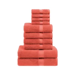 Premium Cotton 800 GSM Heavyweight Plush Luxury 10 Piece Bathroom Towel Set By Blue Nile Mills -Home Decor Store GUEST e3f02a9e 82eb 4423 ac79 4de53daada0a