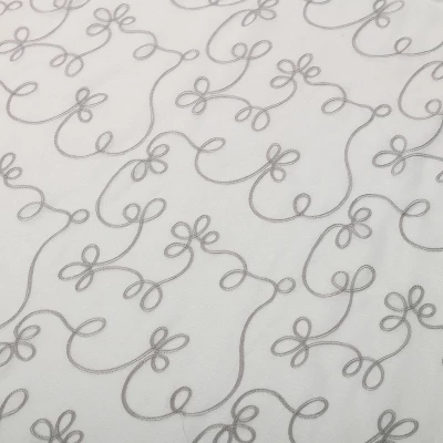 Superior Sheer Bohemian Floral Scroll Curtain Set With 2 Panels By Blue Nile Mills 5 Superior Sheer Bohemian Floral Scroll Curtain Set With 2 Panels By Blue Nile Mills - Image 3