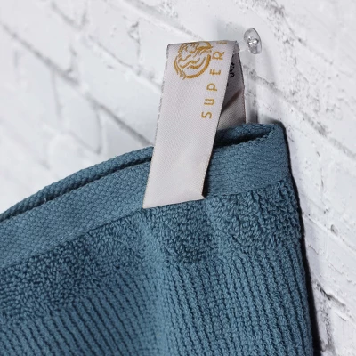 Ribbed Cotton Highly Absorbent Medium Weight Bath Towels, Set Of 3 By Blue Nile Mills 8 Ribbed Cotton Highly Absorbent Medium Weight Bath Towels, Set Of 3 By Blue Nile Mills - Image 6