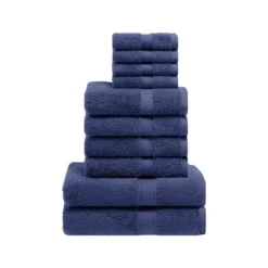 Premium Cotton 800 GSM Heavyweight Plush Luxury 10 Piece Bathroom Towel Set By Blue Nile Mills -Home Decor Store GUEST e58dc883 520a 4199 9d0d 59c04c09b2b3