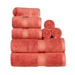 Luxury Premium Cotton 800 GSM Highly Absorbent 8 Piece Ultra-Plush Solid Towel Set By Blue Nile Mills -Home Decor Store GUEST e5f171cc 359e 4173 9f46 dacf4f8ff45c