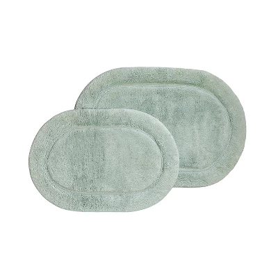 Plush And Absorbent Non-Slip Cotton Oval 2-Piece Bath Rug Set By Blue Nile Mills 12 Plush And Absorbent Non-Slip Cotton Oval 2-Piece Bath Rug Set By Blue Nile Mills - Image 10