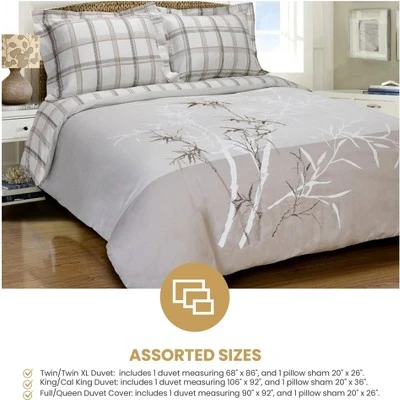 Classic Spring Blooms Colorful Floral Embroidered 200-Thread Count Cotton Modern And Transitional 3-Piece Duvet Cover Set By Blue Nile Mills 7 Classic Spring Blooms Colorful Floral Embroidered 200-Thread Count Cotton Modern And Transitional 3-Piece Duvet Cover Set By Blue Nile Mills - Image 5