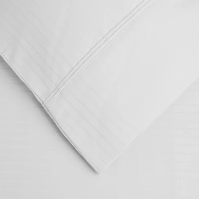 Premium 1000-Thread Count Cotton Stripe Deep Pocket Sheet Set - Blue Nile Mills 3 Premium 1000-Thread Count Cotton Stripe Deep Pocket Sheet Set - Blue Nile Mills