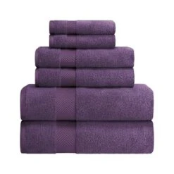 Fast-Drying Zero-Twist Cotton Assorted 6-Piece Towel Set - Blue Nile Mills -Home Decor Store GUEST e9b093db f906 4873 81b4 aebc265500b5