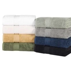 Organic Cotton Medium Weight Solid Towel Set By Blue Nile Mills -Home Decor Store GUEST ed513834 3144 458b b6d4 6998bcedcdbc