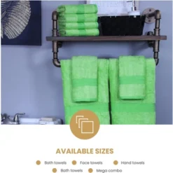 Plush And Highly Absorbent Greenbury Rayon From Bamboo And Cotton Blend Plush And Durable Modern Assorted 6-Piece Towels Set By Blue Nile Mills -Home Decor Store GUEST f5915eaa 1bdd 4c81 b9c6 d817eb797552