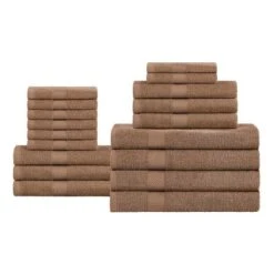 Eco-Friendly Absorbent Assorted 18-Piece Towel Set By Blue Nile Mills -Home Decor Store GUEST f800570c b370 4aa0 9a8a bc81c39a0357