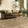 Traditional Floral Scroll Classic Vines Botanical Indoor Area Rug Or Runner By Blue Nile Mills